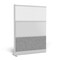 Luxor Workflow Modular Wall Room Divider System - Black Frame - 53" x 70" Wide Panel Add-On Wall with Whiteboard MW-5370-XWCGWG - alternate 3